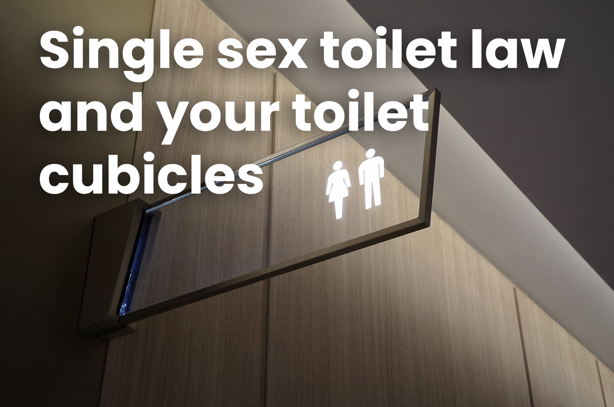 Single Sex Toilet Cubicles